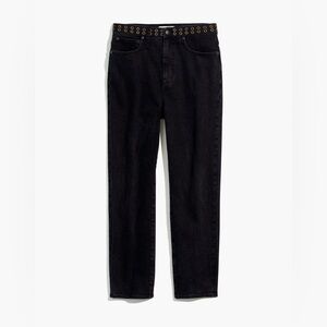 Madewell Classic Straight Jean in Lunar Wash: Grommet Edition, Size 25